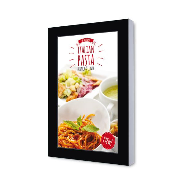 Showdown Displays Digitales Panel 50", Wandlösung, RAL 9005 schwarz, inkl. Bildschirm, DIWALL50ESF