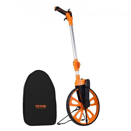 VEVOR Messrad 0-9999,9m Präzisions Messrad ±0,5% Messroller Rolltacho mit Teleskopstange 101-52cm, CLLZXXSJ125IN2MDEV0