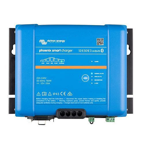 Victron Energy Batterieladegerät Phoenix Smart IP43 Charger 12/50 (3) 120-240V, 1-67-012465, PSC125053095