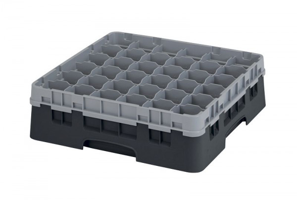 Cambro Spülkorb mit 36 Fächer Camrack® 11,4 cm Schwarz, 36S418110