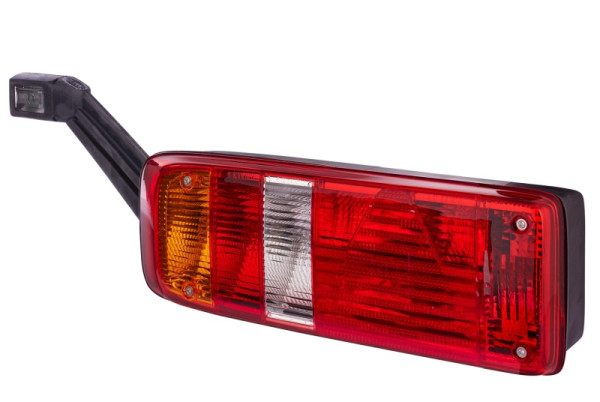 HELLA Heckleuchte, EasyConn I Hybrid, Hybrid, 24V, Anbau/geschraubt, Lichtscheibenfarbe: mehrfarbig, Stecker: Male, links, 2VP 340 934-211