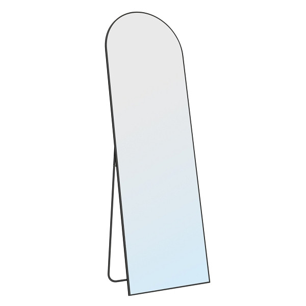 SONGMICS Ganzkörperspiegel, Tintenschwarz, 160x50x1,3 cm, Design 2, LFM031B01