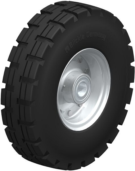 Blickle VLE 530/45-120K Rad aus Super-Elastik-Vollgummi, Schwarz, 40865
