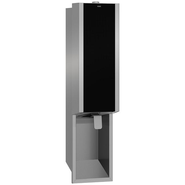 KWC Seifenspender, Exos, Edelstahl, UP, 124x500x120 mm, Front ESG schwarz, 2030034638