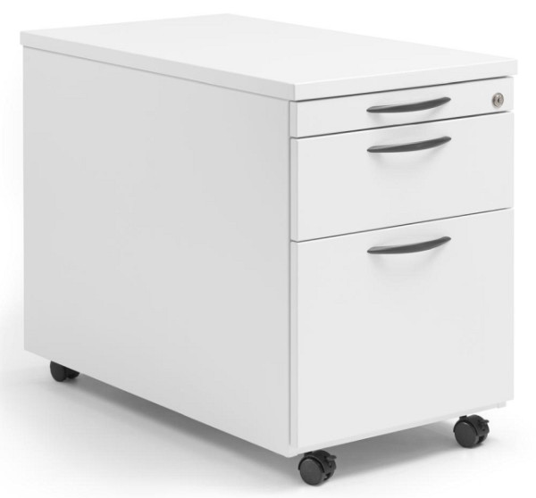 Deskin Rollcontainer MULTI M, Dekor weiß, B 435 x H 590 x T 800 mm, 1 Schub, 290679