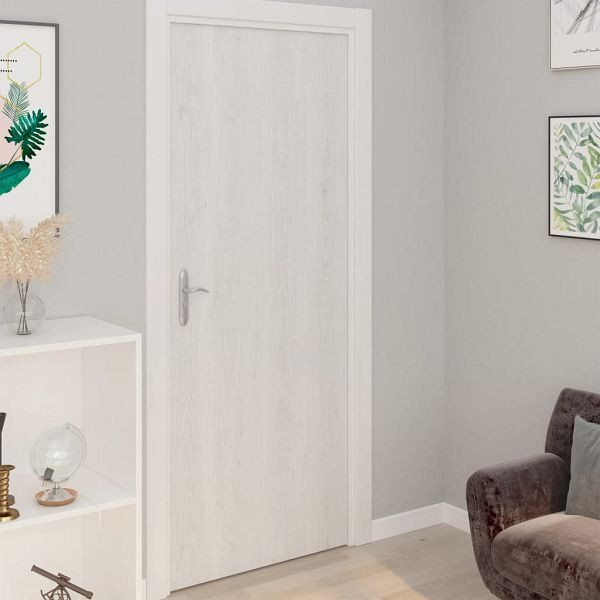 vidaXL Selbstklebende Türfolien Weißes Holz 210 x 90 cm PVC, VE: 2 Stück, 146111