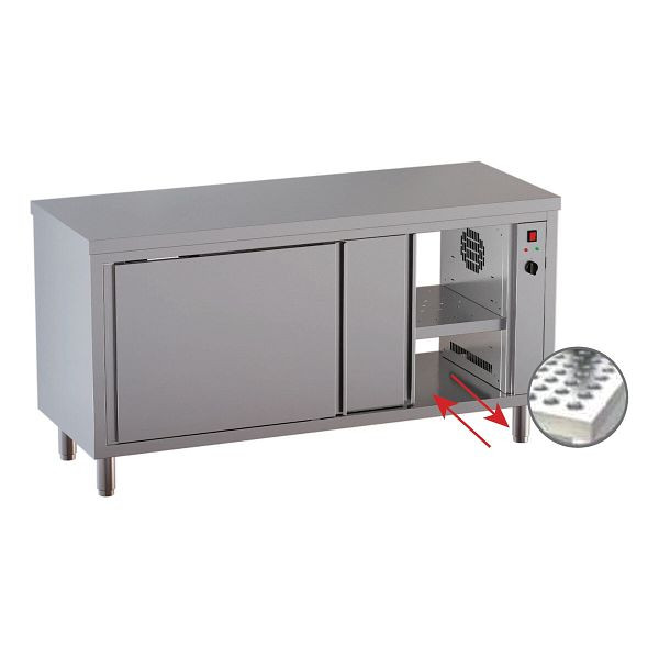 Vaiotec TOPLINE Wärmeschrank / Schiebetür zur Durchreiche, 1600 x 700 mm, 12979