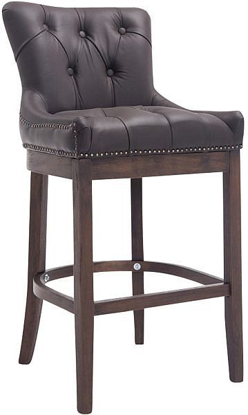 CLP Barhocker Lakewood Echtleder, Antik, braun, 101206103