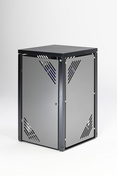 VAR Müllbehälterschrank MBS 1, beschichtet, silber, 21250