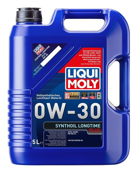 LIQUI MOLY Motoröl Synthoil Longtime Plus 0W-30, Kanister Kunststoff, VE: 5 Liter, 1151
