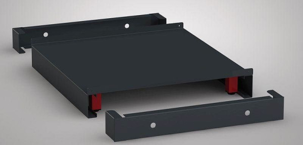 KLW Hubwagensockel mit Trägerblech für Schubladenschrank-Serie SDB (419 x 750 mm), verstellbar, SDB-HSO-V-100