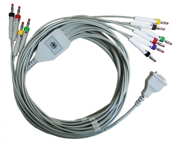 Golmed 10-adriges EKG-Komplettkabel mit Bananenstecker, zu Bosch & Cardiolin, G400.2/10