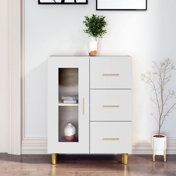 vidaXL Sideboard Weiß 69,5x34x90 cm Holzwerkstoff, 812204