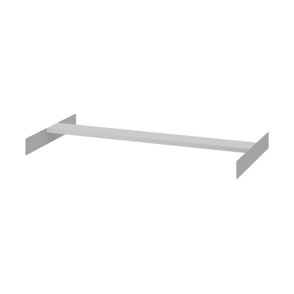 hofe Pendelhefterebene Stecksystem Orion Plus System Zippel 992 mm lang, Tiefe 400 mm - Traversenbleche RAL 7035 - Schiene hochglanzvernickelt, K504010EZ