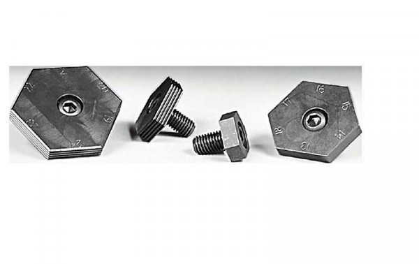 Mitee-Bite VS-Klemme mit Spannschraube, gezahnt M12 Schraube, von Kanten-Nr. 13-18 Abstand zur Mitte 24-29 mm, X95135