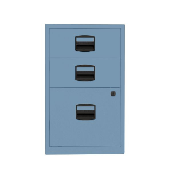 Bisley Home Beistellschrank PFA, 2 Universalschubladen, 1 HR-Schublade, 605 blau, PFA3605