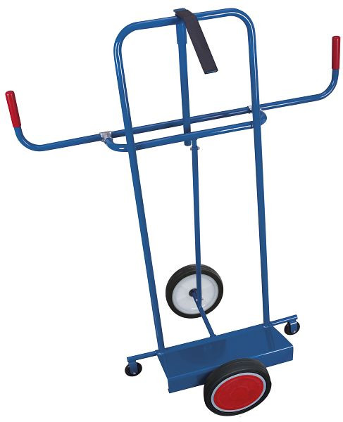 VARIOfit Plattenkarre mit variabler Plattensicherung, Außenmaße: 1.260 x 680 x 1.440 mm, RAL 5010 enzianblau, Radsatz: Vollgummibereifung, sk-710.046