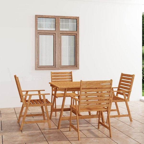 vidaXL 5-teilig Garten-Essgruppe Massivholz Akazie, 3057843