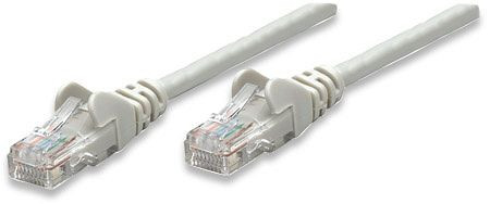 INTELLINET Netzwerkkabel, Cat5e, U/UTP, CCA, RJ45-Stecker/RJ45-Stecker, 3,0 m, grau, 319768