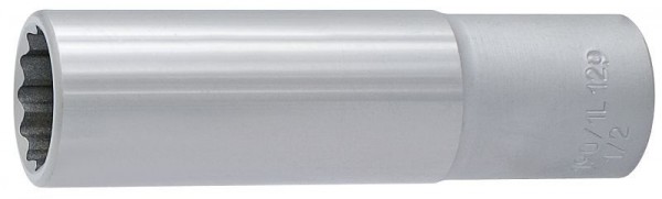 Unior Steckschlüssel 1/2", lange Ausführung, 12-kantig, 32 mm, 610779