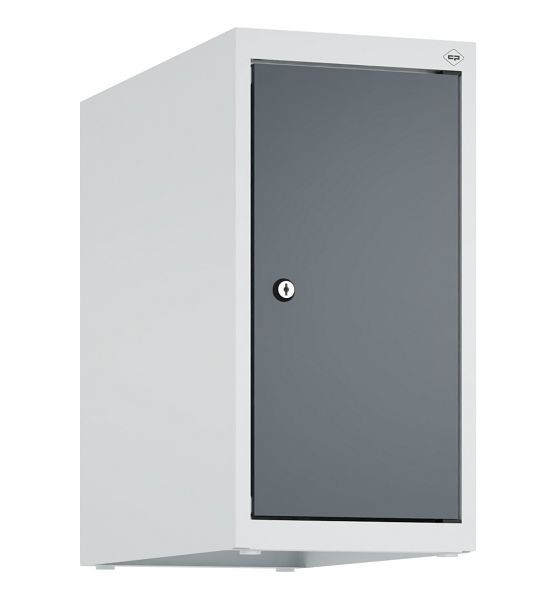 C+P Schrankaufsatz Classic PLUS, Aufsatzschrank, 7035/7016, Zylinderschloss, 500x250x500mm, 1 Abteil, 080090-19 S10023