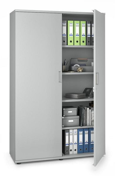 Deskin Flügeltürenschrank MULTI MODUL-PRO, Dekor lichtgrau, B 1200 x H 1890 x T 420 mm, 351814