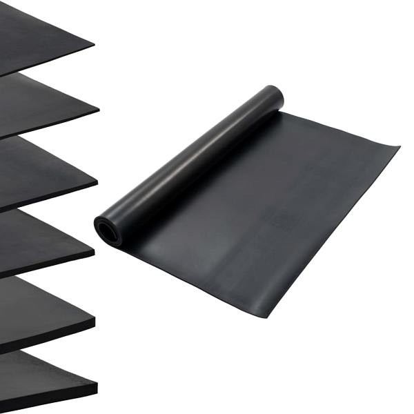 vidaXL Bodenmatte Rutschfest Gummi 1,2x2 m 6 mm Glatt, 143962
