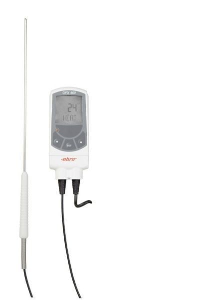 ebro GFX 460 Elektronisches Regelthermometer mit fest angeschlossenem Pt 1000 Fühler, 1340-5460