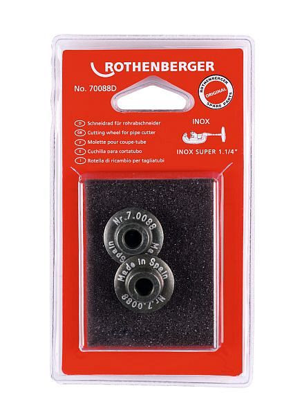 Rothenberger Schneidrad für SUPER 1.1/4", Inox, 2 Stück, 070088D