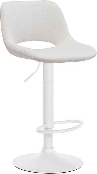 CLP Barhocker Camden Samt weiß, creme, 324170, 4255716320966