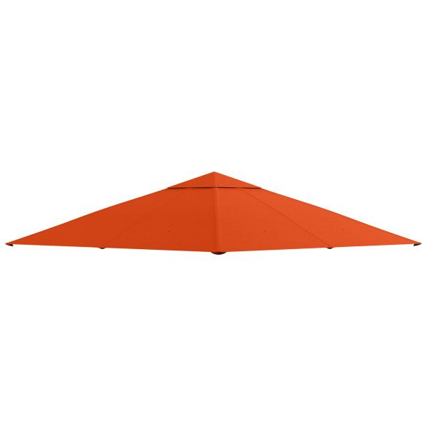 Outsunny Pavillondach Ersatzdach Pavillonabdeckung Polyester Orange 2,98x2,95m, 84C-141OG