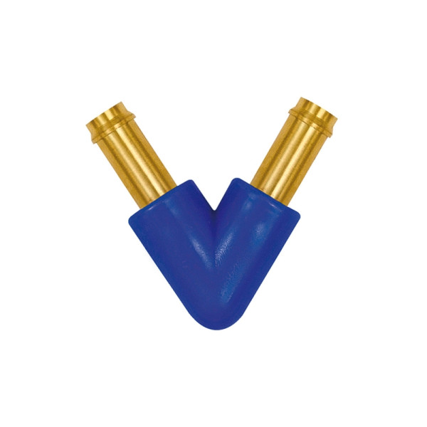 Riegler V-Schlauchverbindungsstutzen, für Schlauch LW 3, Messing und POM, 133416