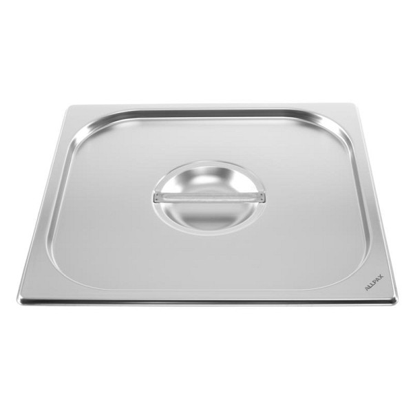 ALLPAX Deckel für GN Behälter 2/3 aus Edelstahl, ohne Löffeleinschnitt, 10007174