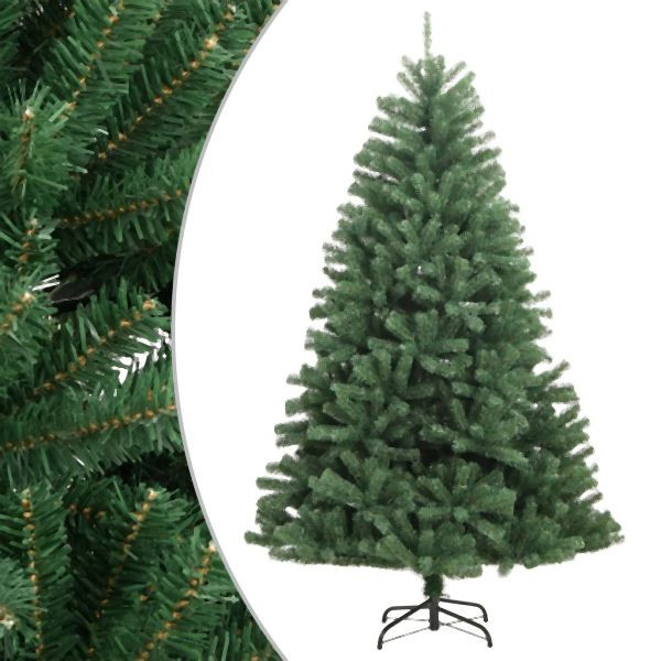 vidaXL Künstlicher Weihnachtsbaum Klappbar mit Ständer Grün 300 cm, 356771
