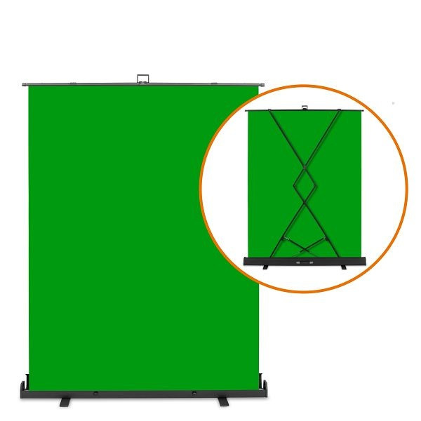 Walimex pro Roll-up Panel Hintergrund grün 165x220, 1023204