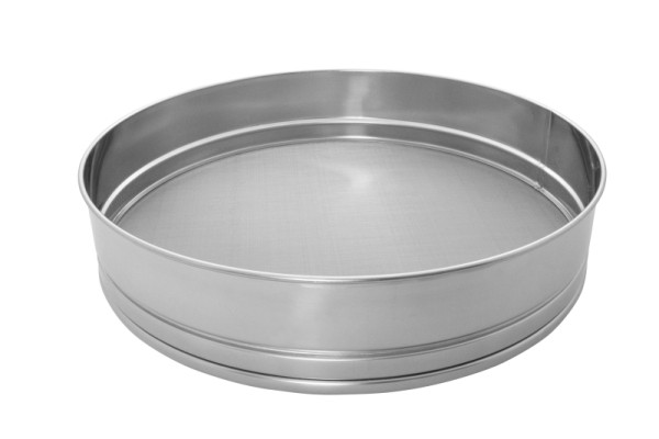 Schneider Mehl- und Zuckersieb aus Edelstahl, Ø 400 mm, Höhe 80 mm, Maschenweite 0,45mm, 199220