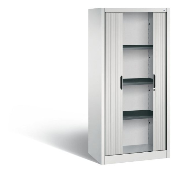 C+P Rollladenschrank Omnispace, H1660xB800xT420mm, Farbe: Lichtgrau, Griffmulde, 4 OH, 3211-00 S10046