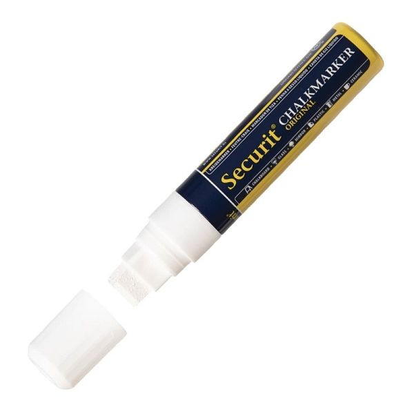 Securit Kreidestift 15mm weiß, einfach zu reinigen, P538, 8717624246357