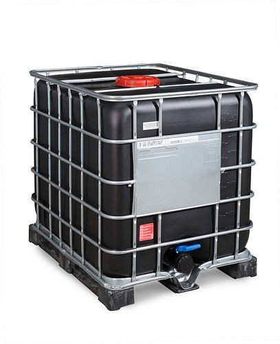 DENIOS Recobulk IBC Gefahrgut-Container, UV, PE, 1000 l, Öffnung NW225, Auslauf NW80, 266205