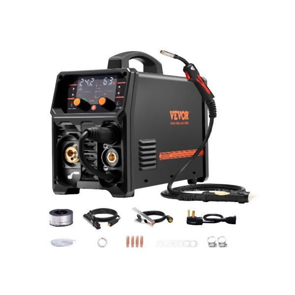 VEVOR MIG Schweißgerät 200A 4-in-1 Welder Gas MIG/Flux Core MIG/Stick/Lift WIG, MIGYXHJ4H120SMGZBV2