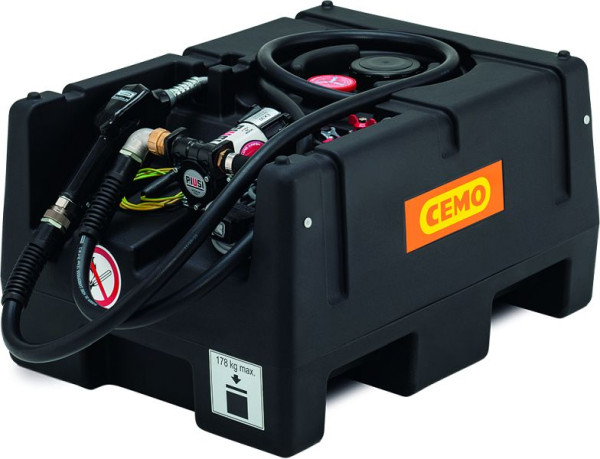 Cemo KS-Mobil Easy 120 L mit Elektropumpe 12 V, 25 l/min, ATEX und Automatik-Zapfpistole, 11498