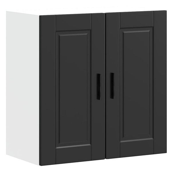 vidaXL Küchen-Hängeschrank Porto Schwarz Holzwerkstoff, 854058
