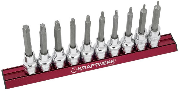 Kraftwerk TX-Lang-Bit-Steckschlüssel-Satz 70mm MAGALU 1/2", 10-tlg, 335099