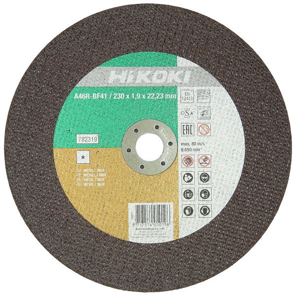 HiKOKI Trennscheibe 230x1,9x22,23 mm, HSP, Inox, F41, 782319