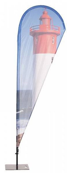 Showdown Displays Beachflag Alu Tropfen-Form 190cm Eco-Druck, BFAD190G-ECO