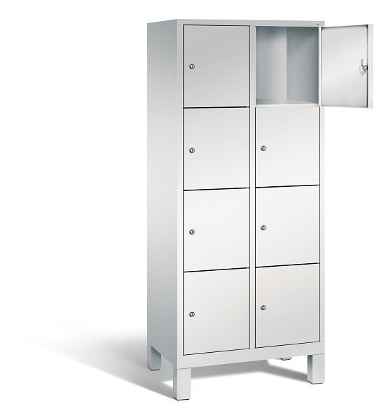 C+P Schließfachschrank Evolo, H1850xB810xT500mm, Farbe: Lichtgrau, 48010-224 S10001