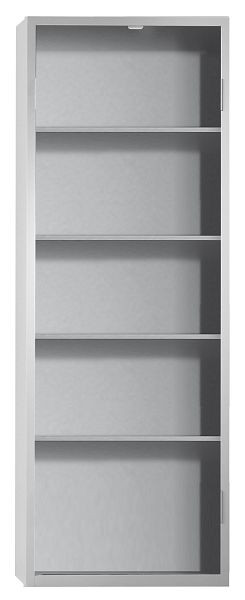 Kappes Ordnungsschrank ohne Türen Modell 30, 1950 x 690 x 285 mm, RAL 7035, 4 Fachböden verzinkt, 1003.01.0013