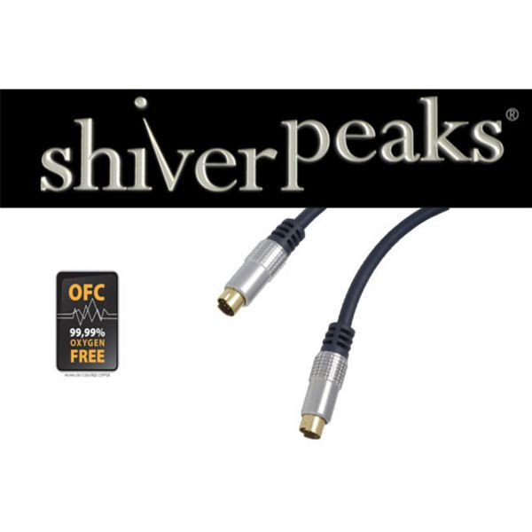 shiverpeaks PROFESSIONAL 4pol S-VHS Metall-Stecker und 4pol S-VHS Metall-Stecker, verchromte Metallstecker, vergoldete Kontakte, 10,0m, 97502-10SPP