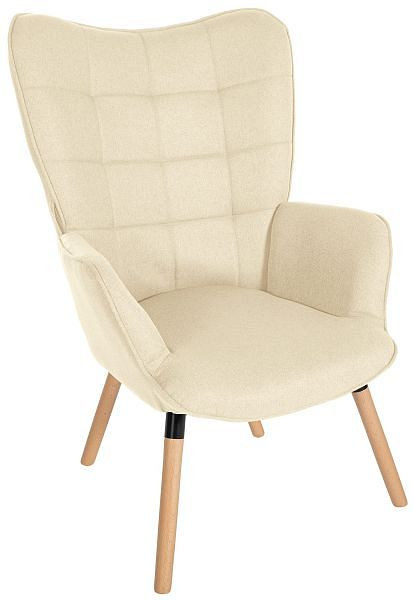 CLP Sessel Garding Stoff, creme, 316804, 4251756442347