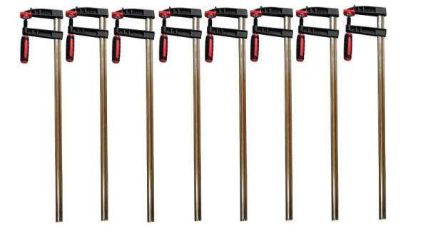 VaGo-Tools Profi Schraubzwinge 800x120 mm Zwinge Leimzwinge Klemmzwinge Temperguss, VE: 8 Stück, 220-007x8_dv